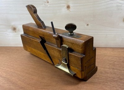 Complete Moving Fillister Adjustable Rabbet Plane Old Woodworking Tools