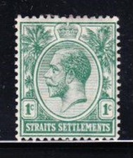 Album Treasures Straits Settlement Scott #  149  1c George V Mint Hinged