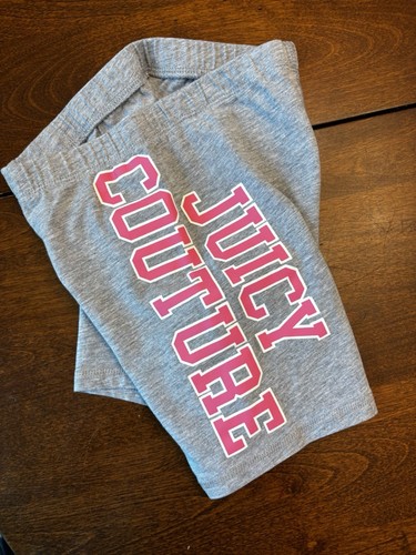 2 Juicy Couture Girls Biker Shorts Size 7 - Picture 9 of 9