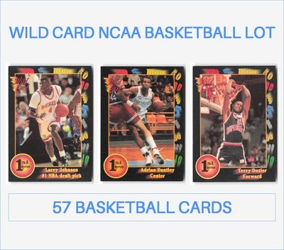 Wild Card 1st Edition NCAA Lot 57 Basketball Cards - 1992 - Larry Johnson