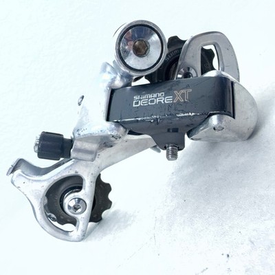 Shimano Deore XT RD-M735 Long Cage Rear Derailleur MISSING CABLE CLAMP