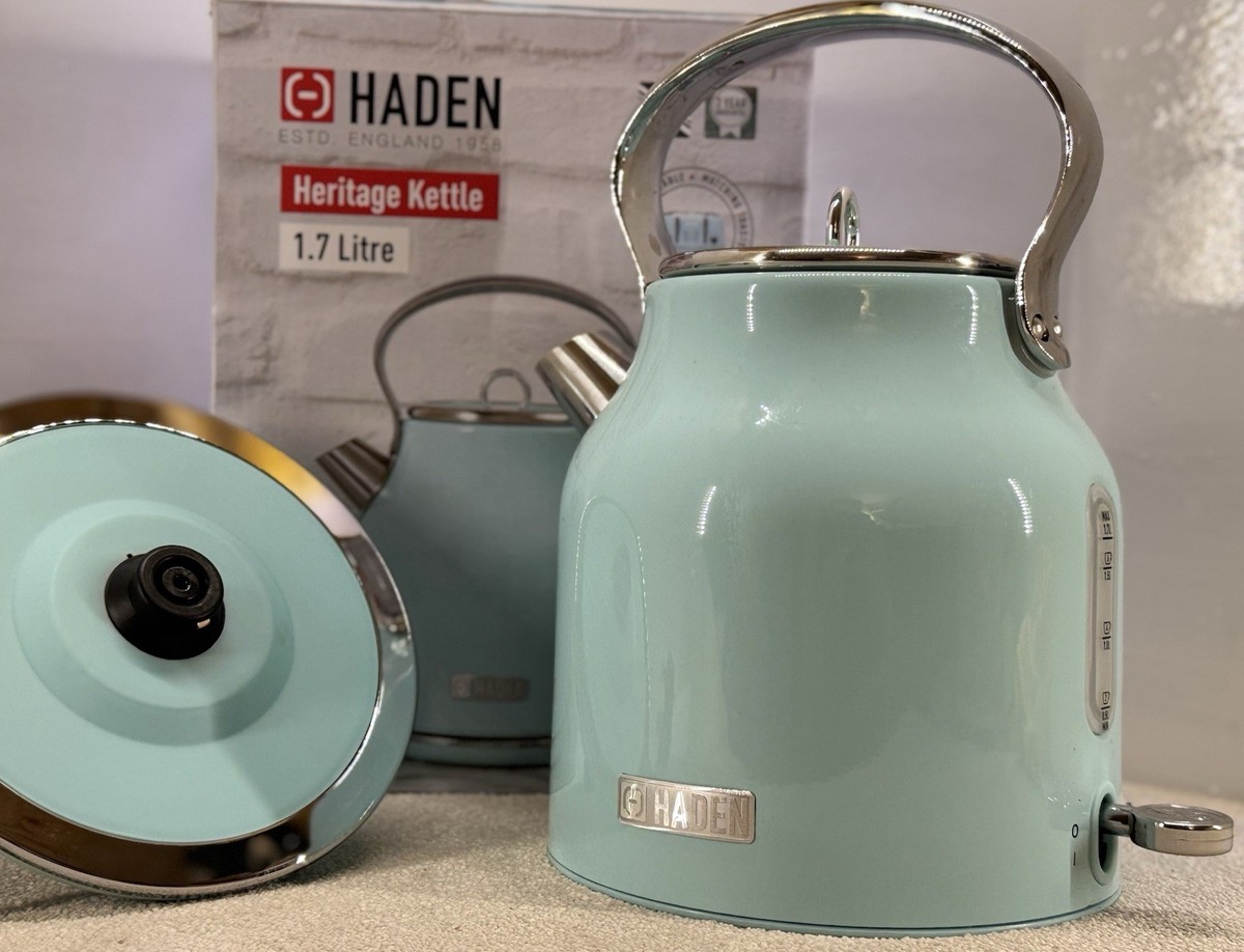 Haden Heritage Turquoise Kettle Fast Boil, FAULTY UK