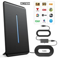 2025 HDTV 1080P Outdoor/indoor Amplified Digital TV Antenna 360 Rotor HD TV