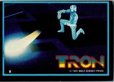 1981 Tron Original Movie 8 Walt Disney Card