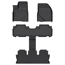 Floor Mats 3 Rows Liners For 2014-2019 Toyota Highlander Hybrid All Weather Floor Mats 3 Rows Liners For 2014-2019 Toyota Highlander Hybrid All Weather
