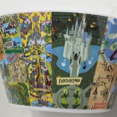 Set Of 4 Disneyland Magic Kingdom Map Melamine Bowls Fantasyland