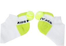 Tennis Socks for Women - Funny Tennis Socks with Tennis Ball Pompom - One Size