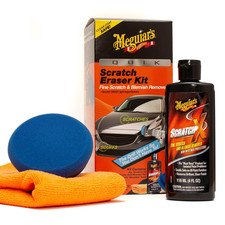 Meguiar's Quik Quick Scratch Eraser Kit Remover (ScratchX + Towel + Pad) G190200