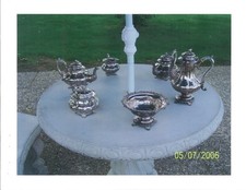 President John Quincy Adams silver tea set