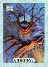 Carnage Silver Holofoil 1994 Marvel Masterpieces 94 Fleer Card # 2