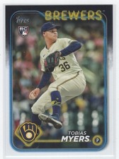 #US299 2024 Topps Update * Tobias Myers Rookie Milwaukee Brewers