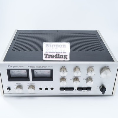 Accuphase E-202 Stereo Integrated Amplifier Silver Metal Body Japan