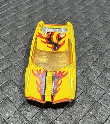 Datsun 128X MATCHBOX Yellow w/ Flames Superfast No. 33 Lesney 1973. See Pics - Picture 7 of 11