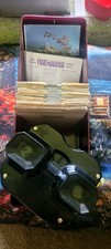 Vintage Sawyers View-Master 3D Viewer Bakelite Black Original 1950s -19 Slides