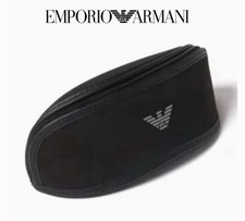 NEW Unused Emporio Armani Black Soft Side Zipped Eyewear Case w Cleaning Cloth