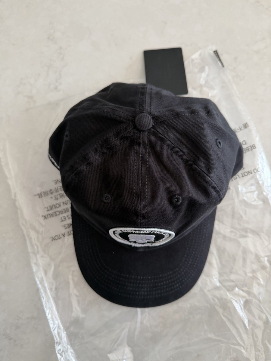 Supreme FW25 Number (N)ine 6 Panel Cap Hat Black Twill One Size