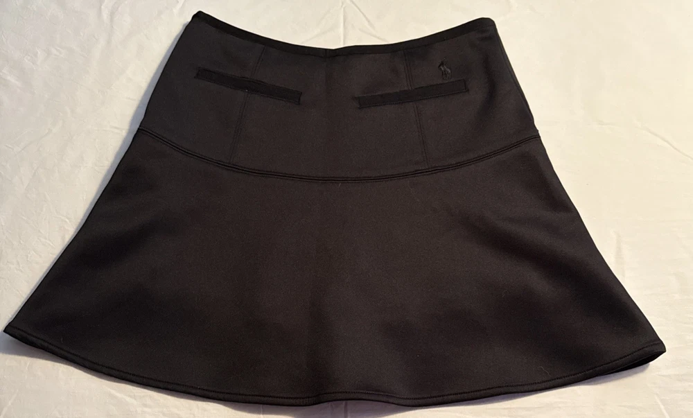 Ralph Lauren Polo Golf Black Tennis Skort Size US6 UK10 with Built-in Shorts