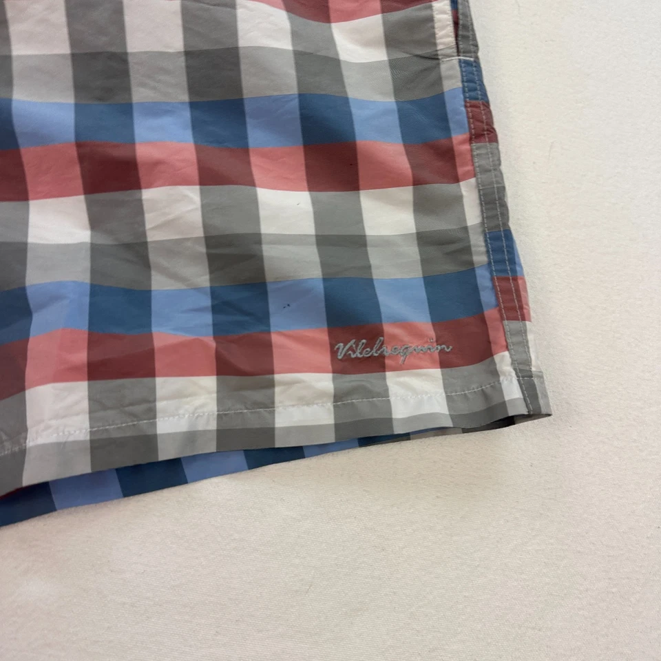 Vilebrequin Pantalones Cortos de Natación para Hombres Grandes Pantalones Cortos de Tabla a Cuadros Forrados Cordón Hawaiano Foto 3 de 4