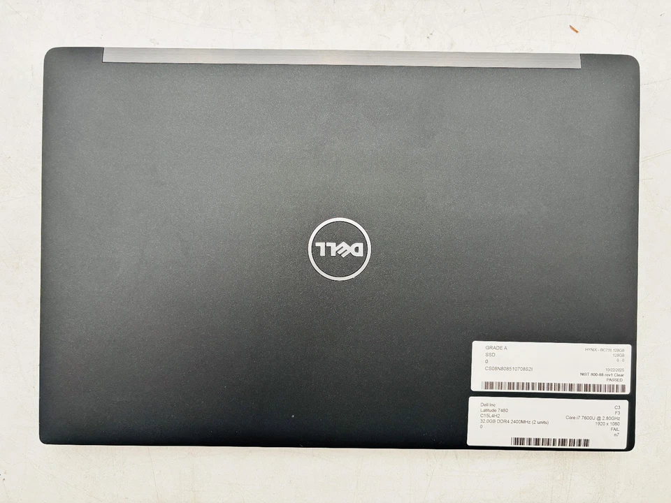 Dell Latitude 7480 Touch - i7 7600U 32GB 128GB SSD Windows 10 Pro - No Battery - Image 2 of 3