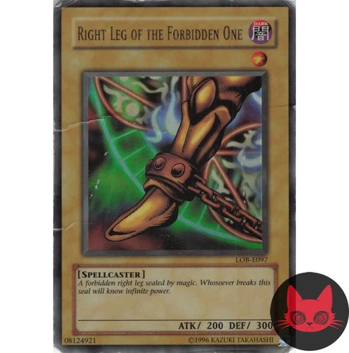 Yugioh Right Leg of the Forbidden One LOB-E097 Ultra Rare HP