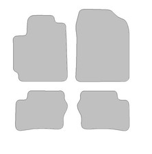 Fußmatten passend für Kia Picanto III Typ JA (Baujahr 2017 - aktuell), Deluxe sc