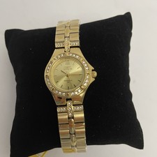 Invicta Women's 0134 Wildflower Swiss Quartz Crystal Accented Gold Tone SS Watch