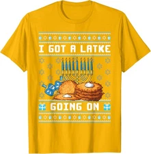 I Got A Latke Going On Funny Hanukkah Pajama Unisex T-Shirt