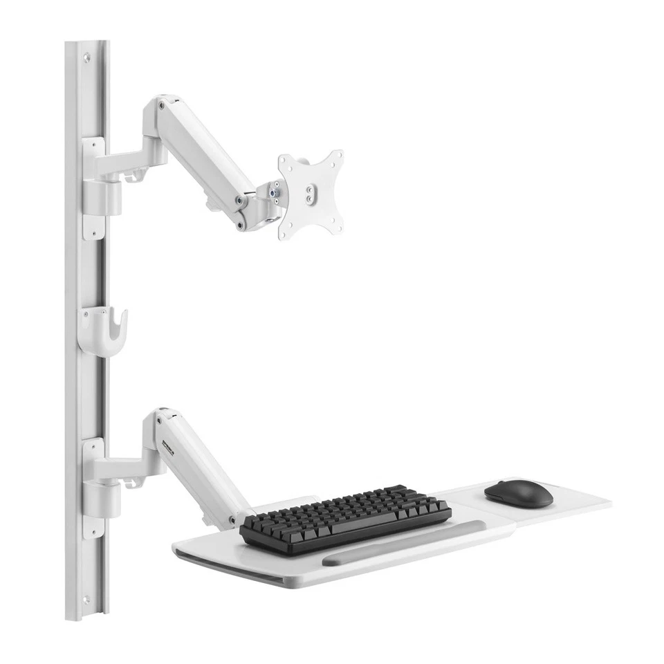 SpeaKa Professional SP-MM-960 1fach Monitor-Wandhalterung Mit Tastaturablage,... - Bild 4 von 4