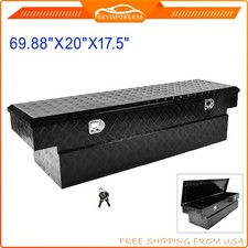 70x20x17.5 Inch Bk Aluminum Side Mount Truck Bed Tool Box Trailer Pickuplock