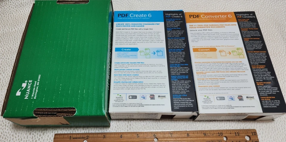 Dragon Naturally Speaking + PDF Create 6 + PDF Converter 6 NEW Sealed Never Used - Image 4 of 4