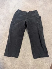 5.11 Tactical Pants Men Medium 35 Waist Short Inseam 23 Black Cargo Canvas