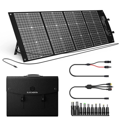#ad ELECAENTA 120W Portable Solar Panel for Power Station Generator 25% High Con... $124.98