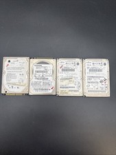 LOT OF 4 ATA6 40GB 2.5" PATA/IDE Internal Laptop HDD - TESTED W/ Crystaldiskinfo