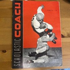 1953 Scholastic Coach magazine UCLA Washington Hal Mitchell & Hugh McElhenny