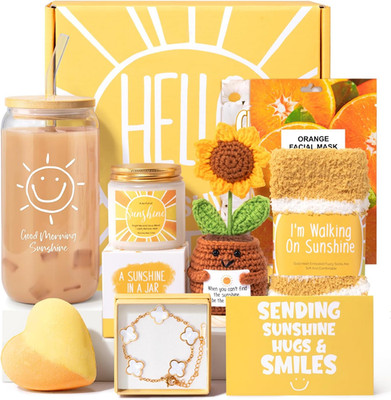 Unique Gift Baskets for Women - 9Pcs Birthday & Get Well Gift Ideas