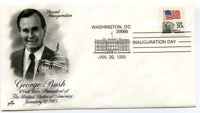 1985 Bush ArtCraft Inauguration Day Cover | eBay