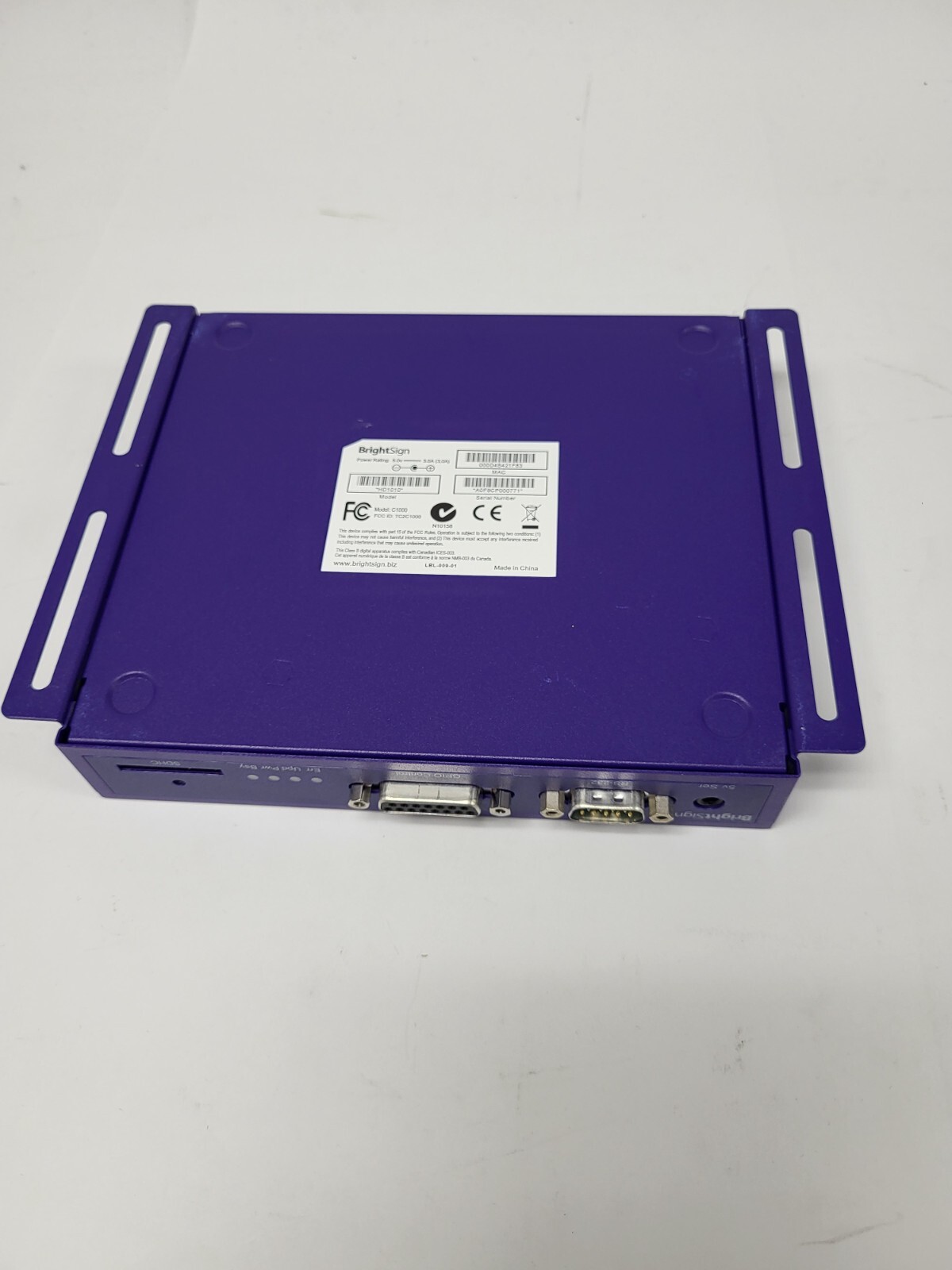 BrightSign Digital Sign Controller Player C1000 HD210 Working