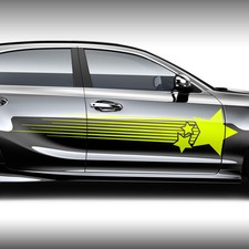 Dekor Sterne Streifen Sternschnuppe Striche Aufkleber Dekorstreifen Auto #1230