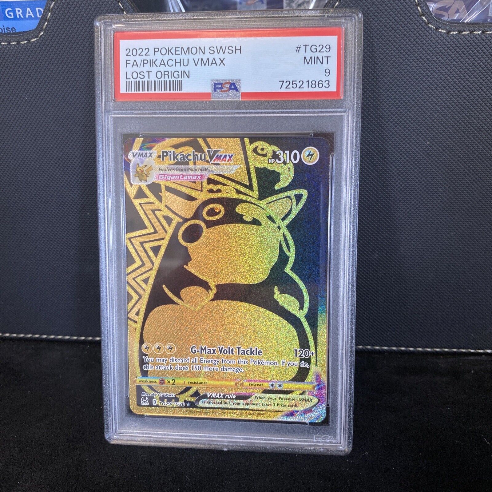 2022 POKEMON SWORD AND SHIELD LOST ORIGIN FA PIKACHU VMAX #TG29