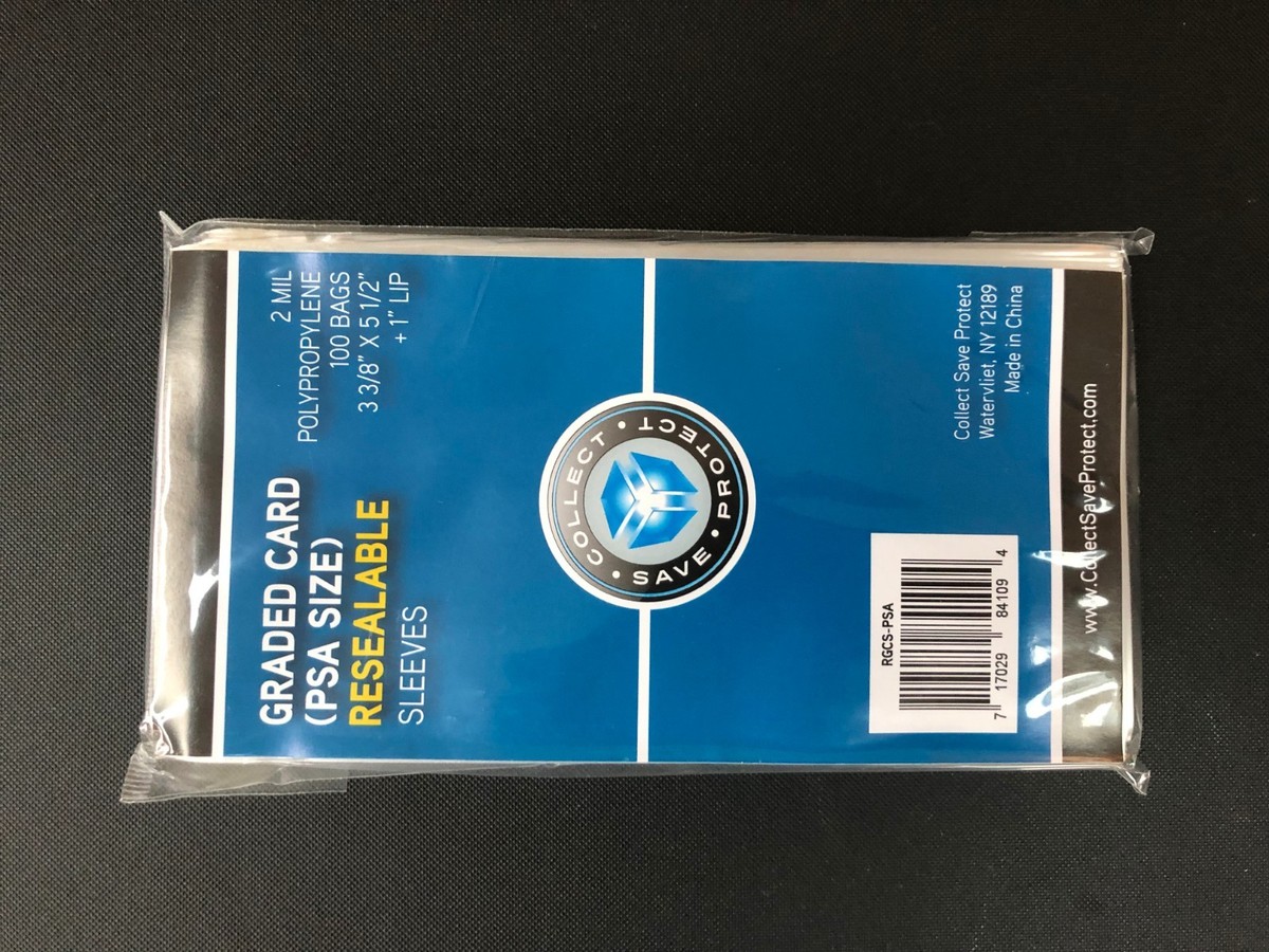 1000 Graded Card Poly Bags Sleeves SNUG FIT PSA SKIN TIGHT FOR PSA SLABS  717029841094| eBay