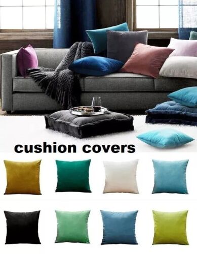Plush Velvet Cushion Cover Sofa Pillow Case Soft Cushion Cover 16 18 20 22 24" - Picture 6 of 14