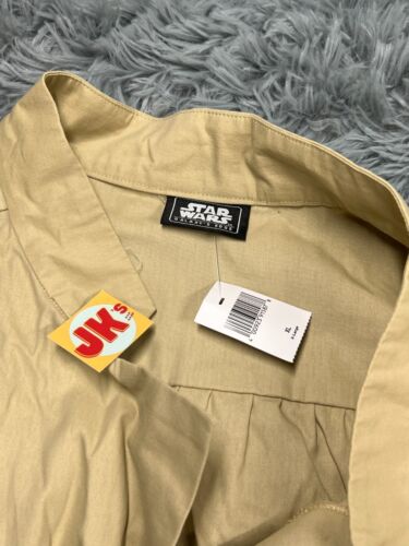 NEW Star Wars Han Solo Shirt Adult XL Beige Costume Galaxys Edge Disney Parks - Picture 3 of 11