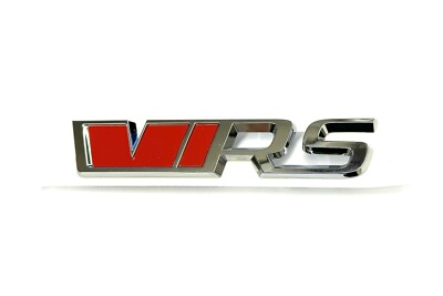 Original Skoda KODIAQ VRS Schriftzug Emblem ''VRS'' vorn chrom rot 565853679  VYZ