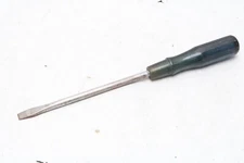 Vintage Crescent K-1308 Flat Head Tip Flat Slotted Screwdriver K1308 Blue T44