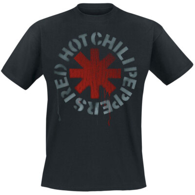 Red Hot Chili Peppers - Stencil Band T-Shirt Official Merch