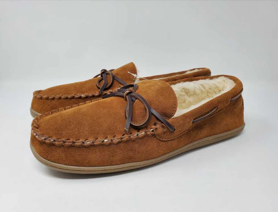NUEVO HOMBRE J CREW CLÁSICO GAMUZA MOCASÍN ZAPATILLAS SIN CORDONES EN GAMUZA CARAMELO Foto 4 de 4