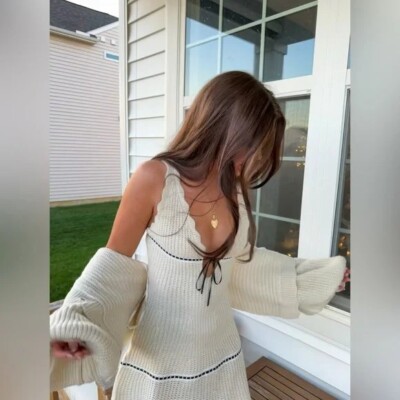 For Love and Lemons Jade Holiday Winter Sweater Dress XL NWT | eBay