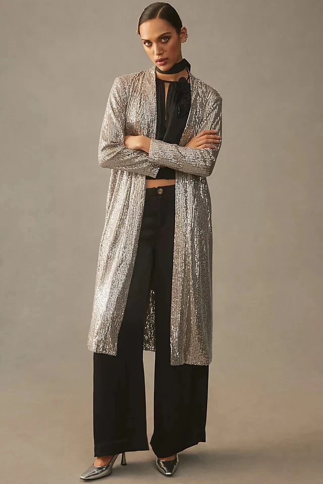 Anthropologie sequin jacket sale
