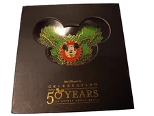 Walt Disney World 50 Years Topiary Topieary Jumbo Pin With Artist Bio Included