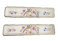 Vintage Hammersley Bone China Bird Of Paradise England Mint Pen Jewelry Dish EUC